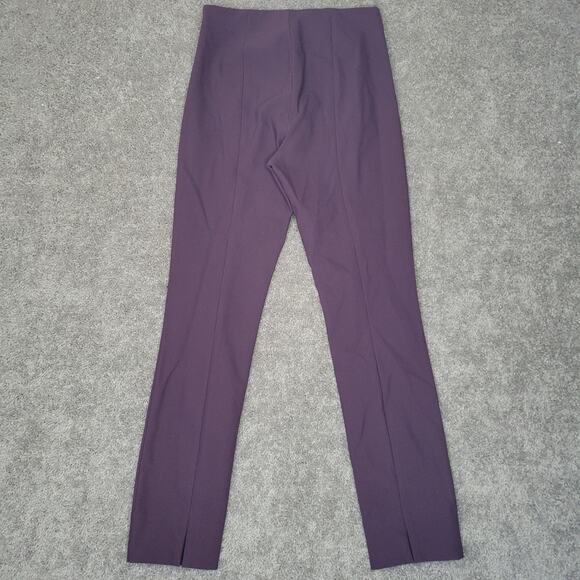 Vince Purple Stitch Front Midrise Ponte Stretch Pants Womens Size Small - Picture 8 of 10